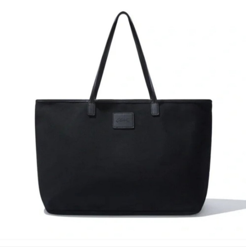 Cleobella - Black Canvas Tote Zip Closes  New in plastic